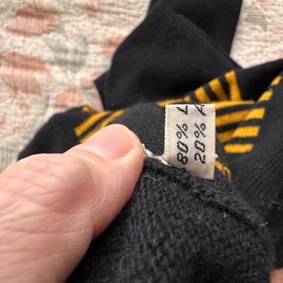 Vintage Sonia Rykiel Sweater Striped Wool 70s-80s size 42 (actual size S) - Picture 7 of 15